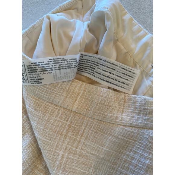 Abercrombie & Fitch Women's Tweed White Cream Lined Dress Shorts Sz XS - Picture 4 of 7